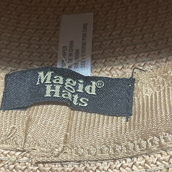 Summer Bow Hat Packable NWT Tan/black UPF 50+ One Size - Picture 3 of 10